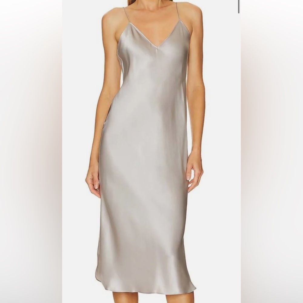 Midi Nili Lotan dress silver